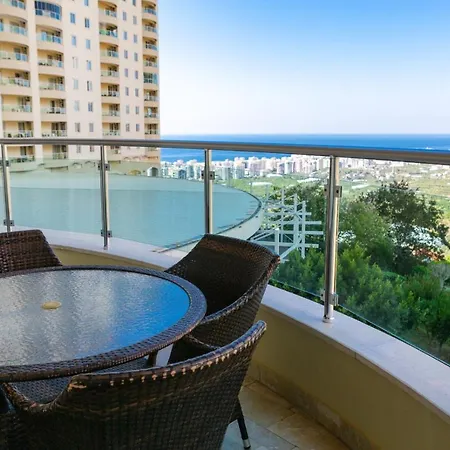 Gold City 2+1 Main Building Flat With Free Aquapark Алания
